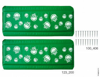 Bumper Pad Green (2 pcs)