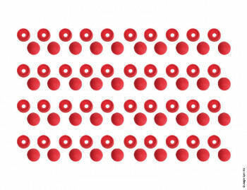 Bolt Cap Set (40 pieces) - Red